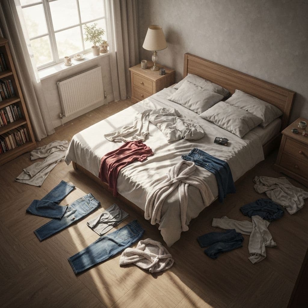 Bedroom Organization & Cleaning - Before